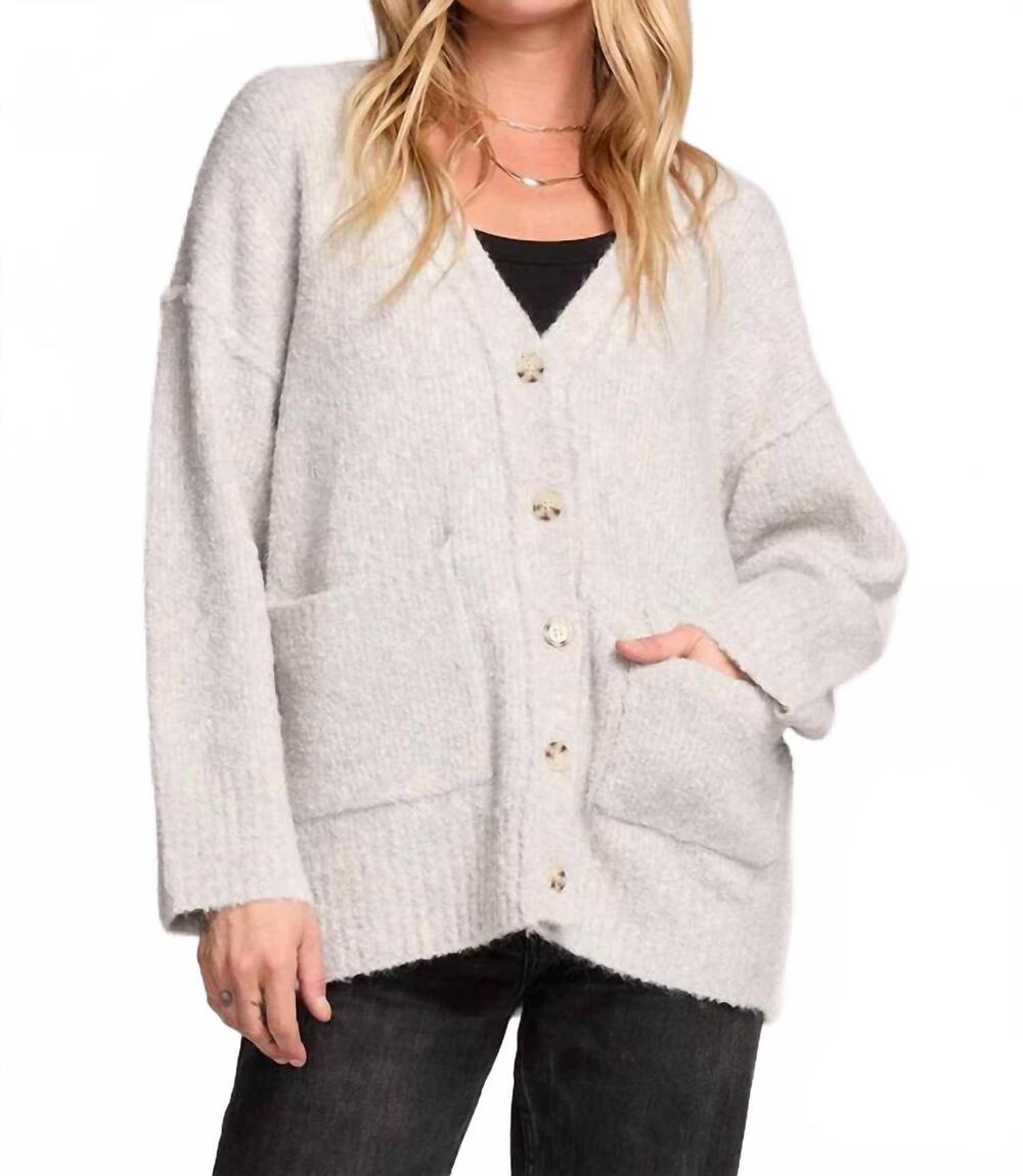 NEW SALTWATER LUXE ennza cardigan in oatmeal